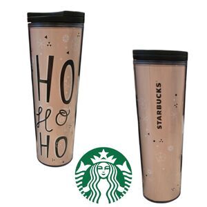 Starbucks 2017 Holiday Ho Ho Ho 16 oz Travel Tumbler Coffee Cup Christmas NWOT